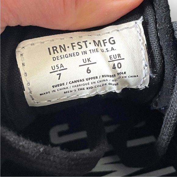 NWB Iron Fist Kid Simsole Sneakers in Olive Black Unisex Woman 9 Men 7 - Picture 8 of 13